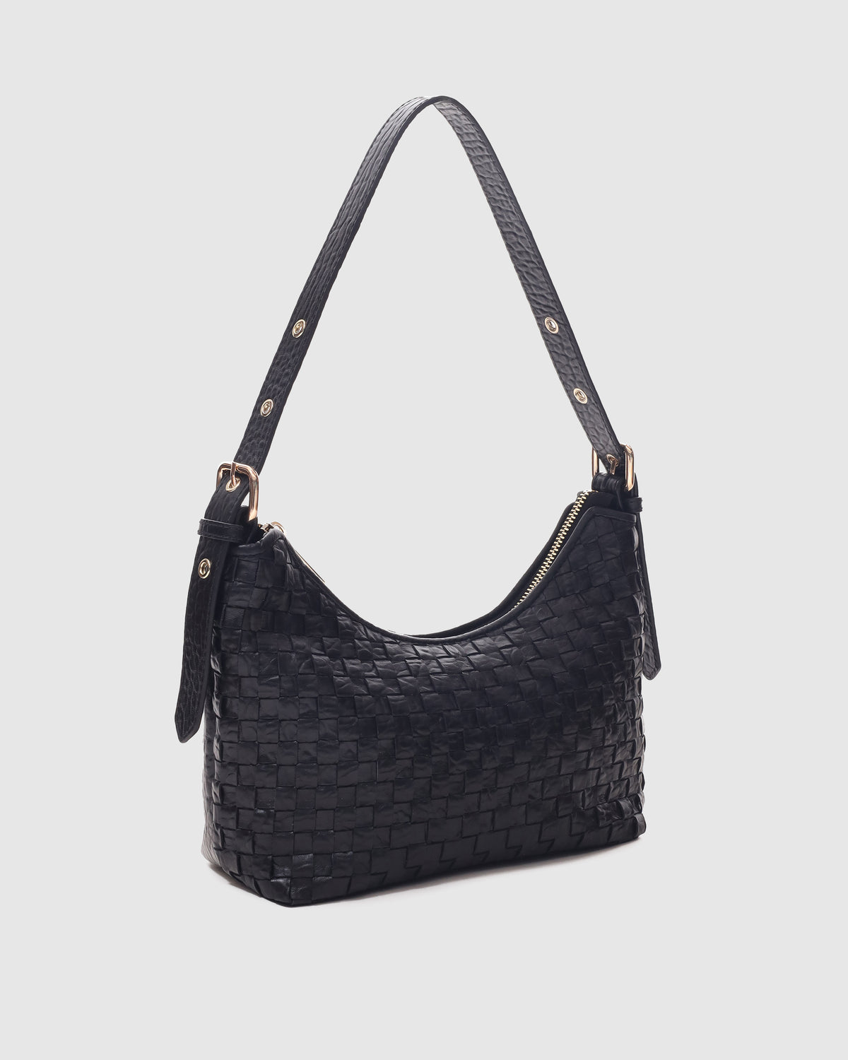 Núnoo Ava Braided New Zealand Black w. Gold Medium Black