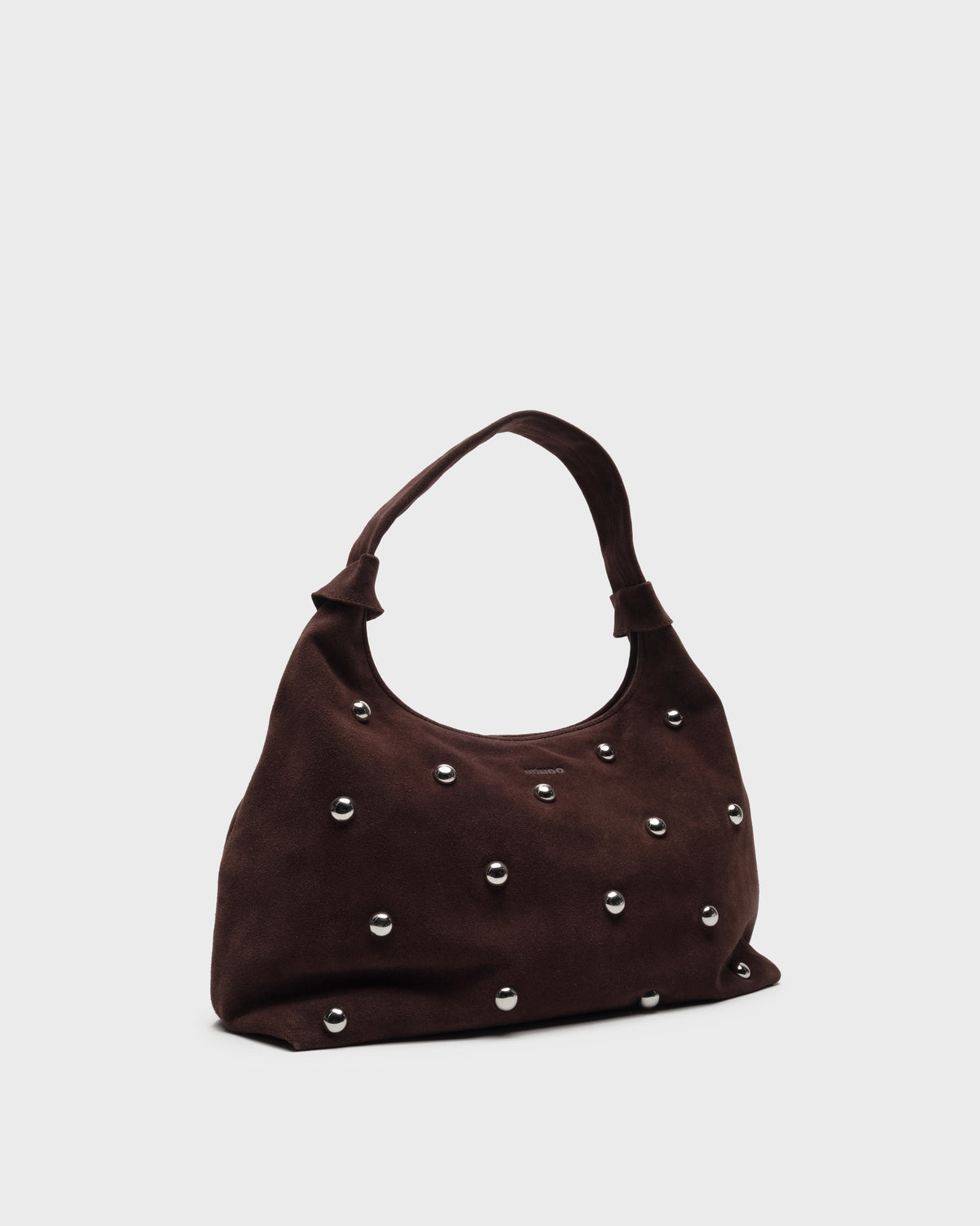Núnoo Big Dandy Rivet Suede Chocolate Large Chocolate
