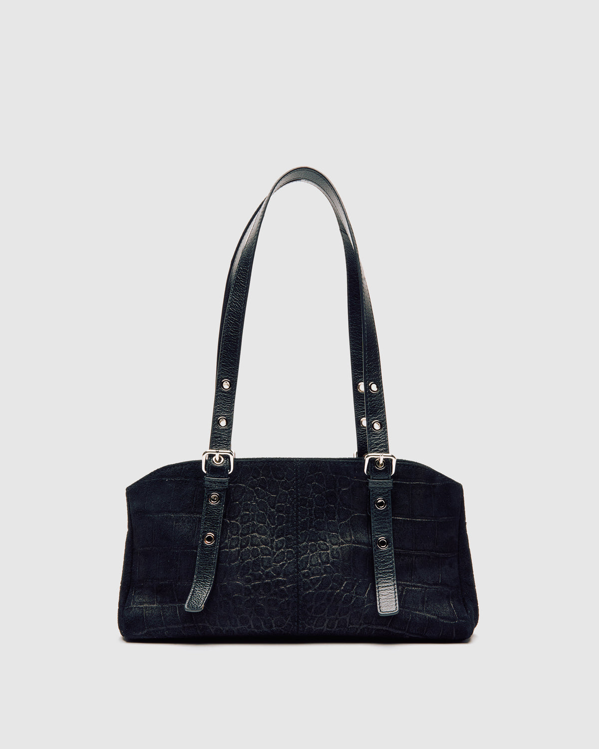 Núnoo Hazel Scale Suede Black Medium Black