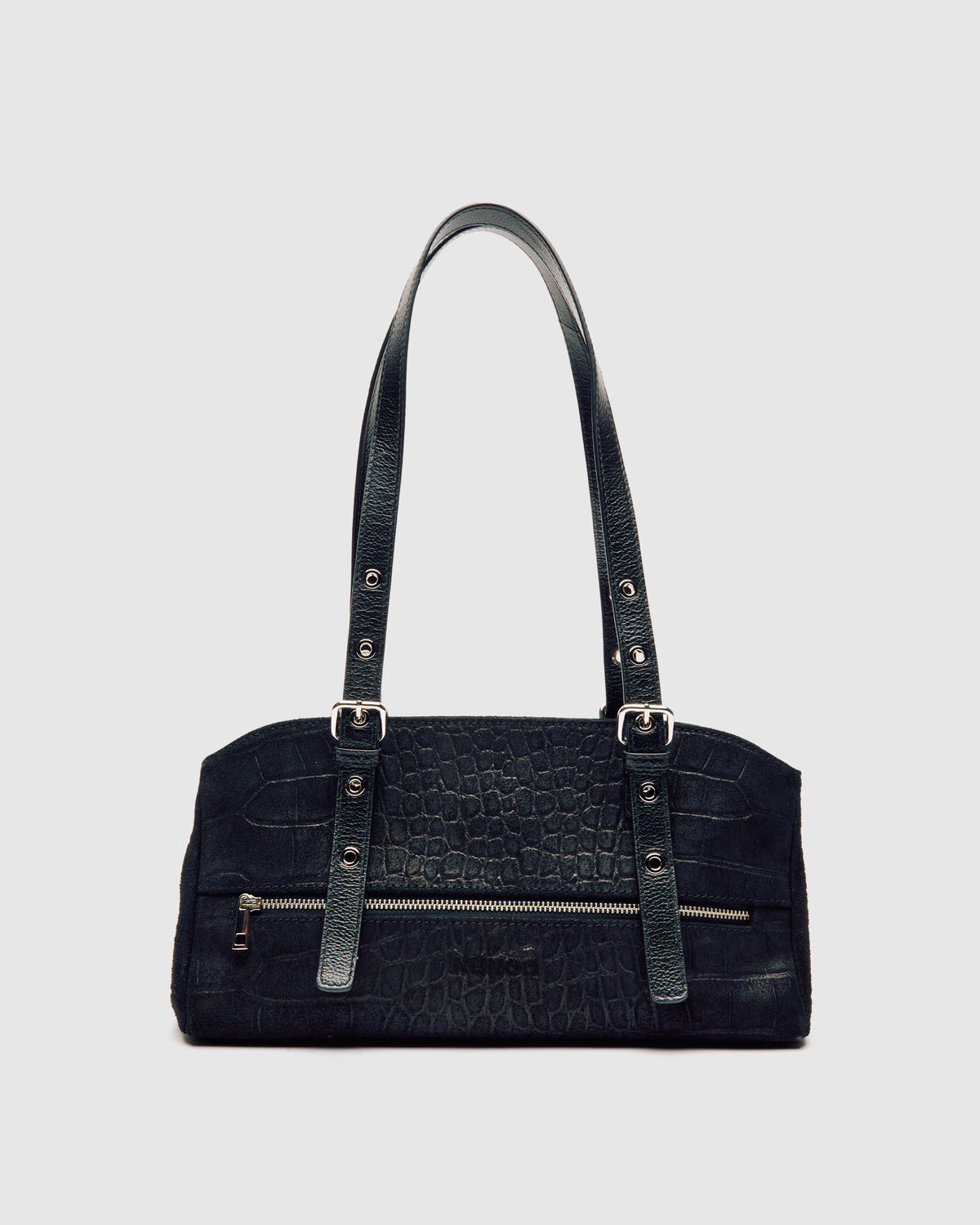 Núnoo Hazel Scale Suede Black Medium Black
