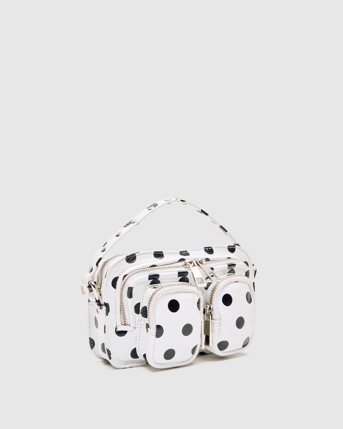 Núnoo Helena Polka White/Black Small bag White/Black