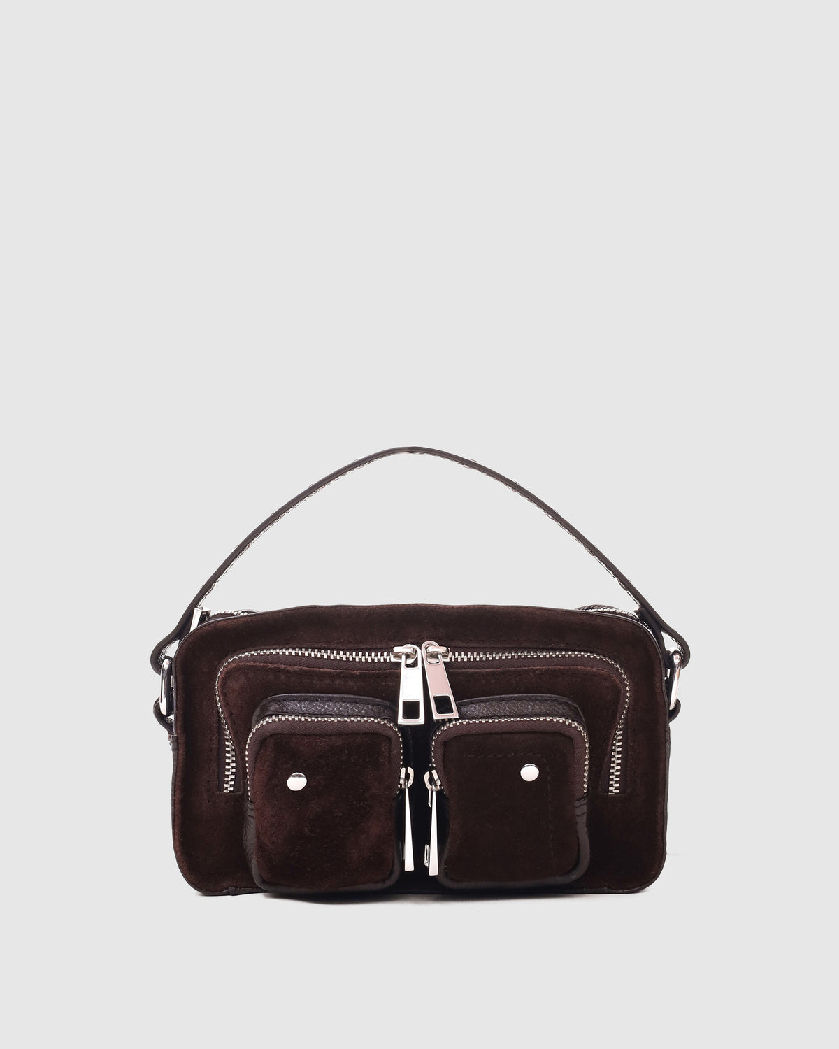 Núnoo Helena Suede Chocolate Small bag Chocolate