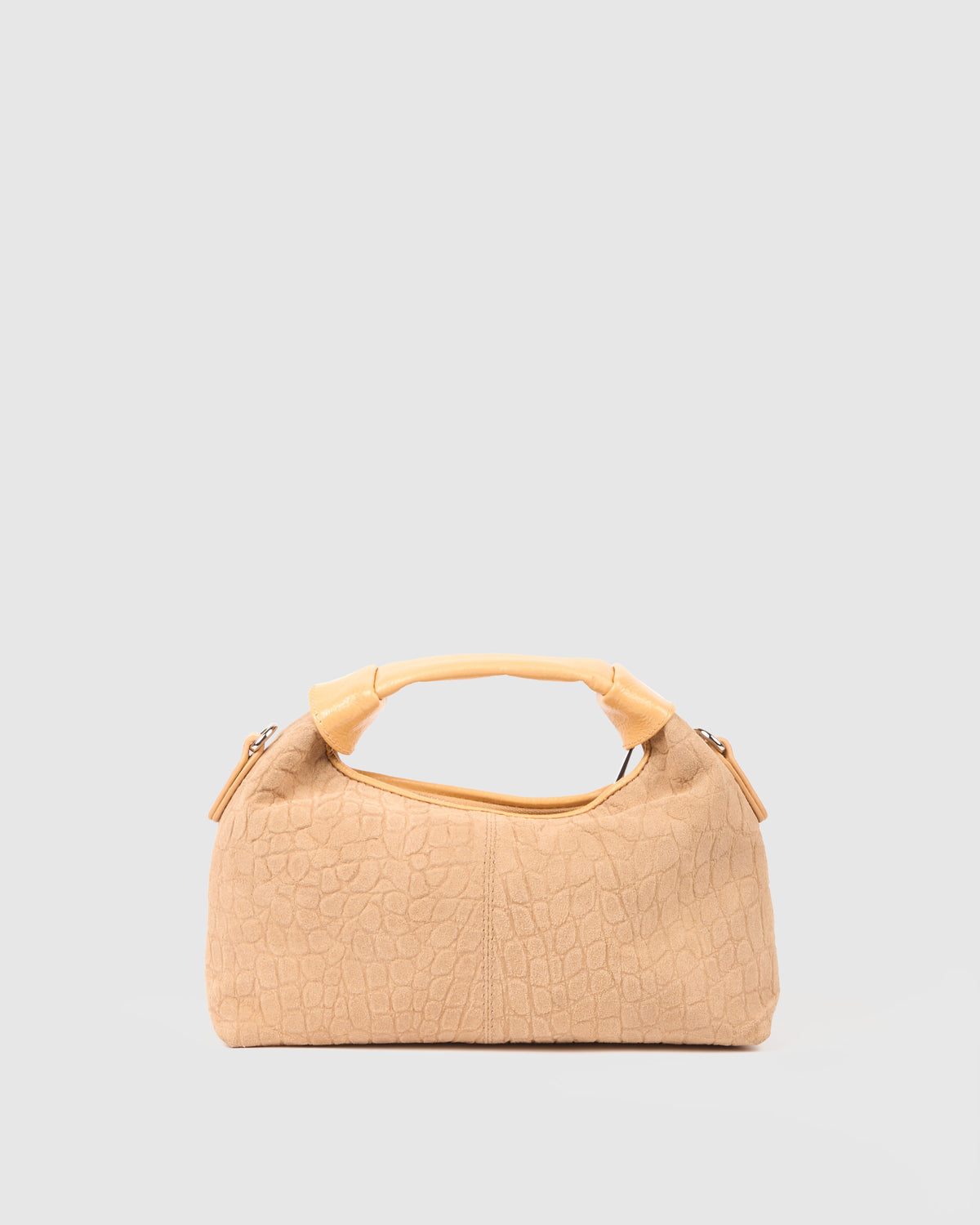 Núnoo Mini Dandy Scale Suede Cream Small bag Cream