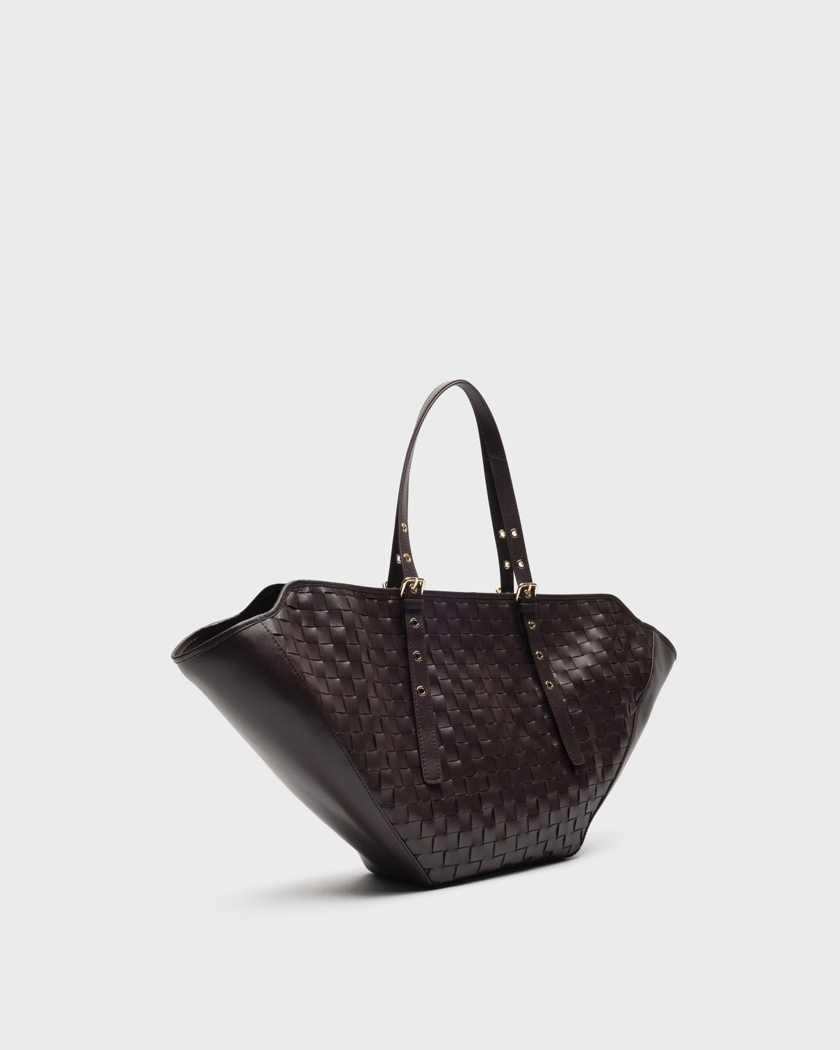 Núnoo Nora Braided Florence Chocolate w. Gold Maxi Chocolate