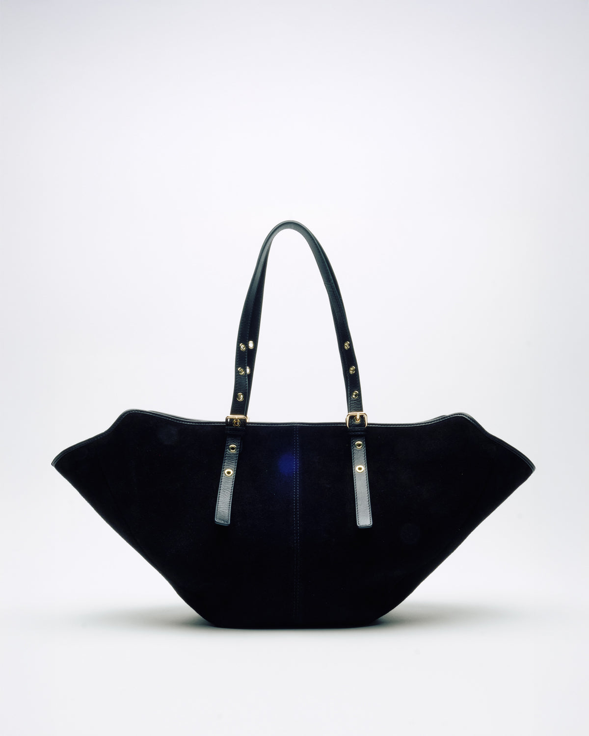 Núnoo Nora Suede Black w. Gold Maxi Black