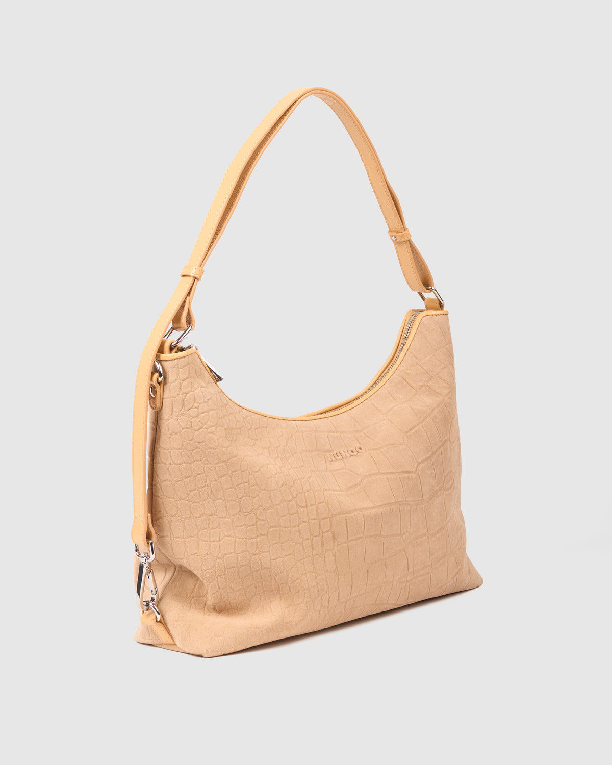 Núnoo Rio Scale Suede Cream Large Cream