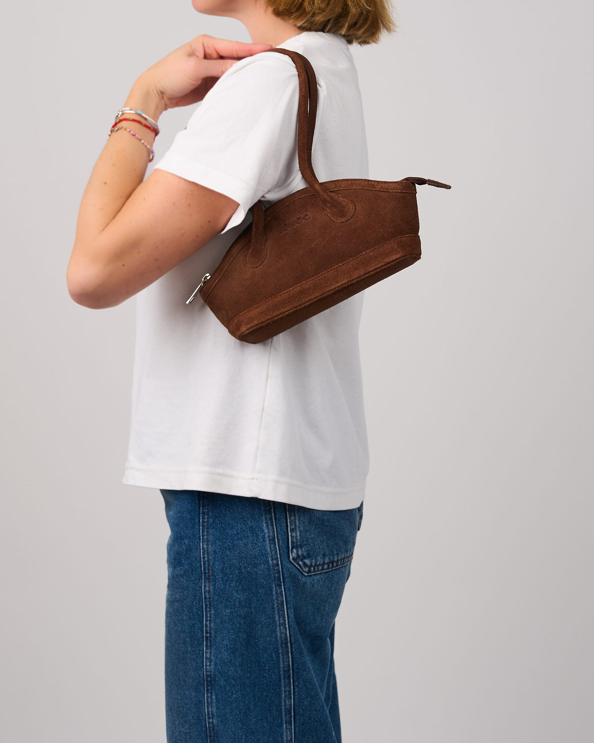 Núnoo Small Ayo Suede Cacao Small bag Cacao